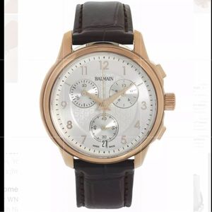 Balmain Madrigal Chrono leather strap watch